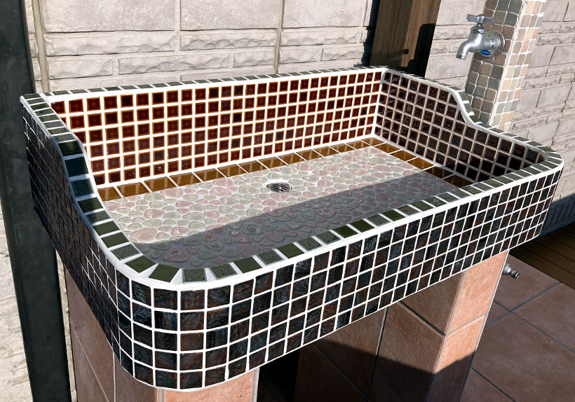 ガーデンシンク(タイル流し台) | タイルショップたまがわ本店