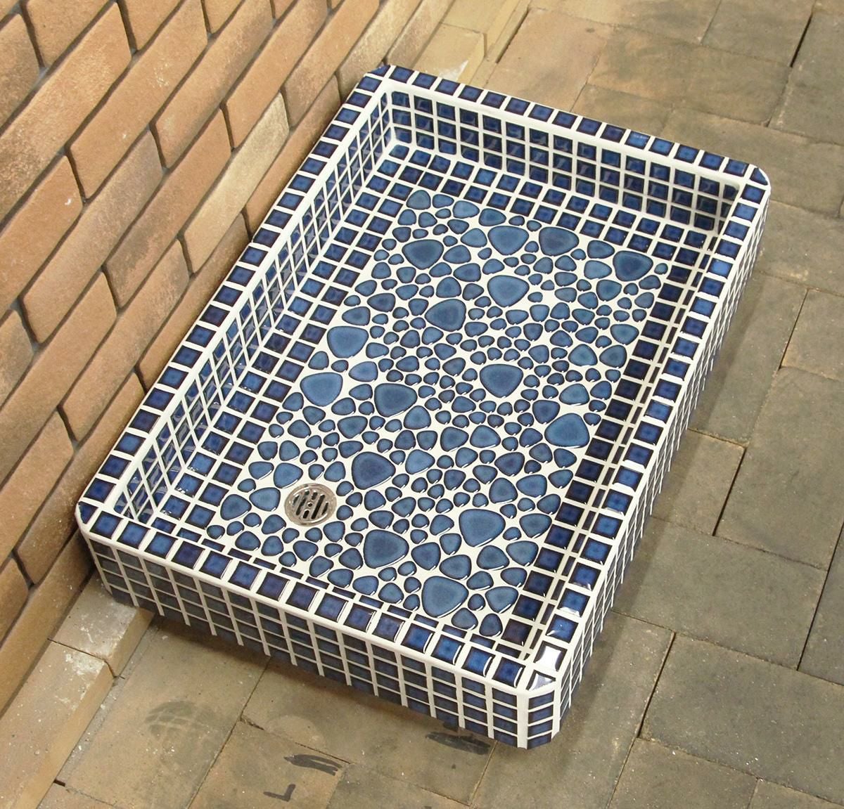 ガーデンパン ガーデンシンク タイル 流し台 昭和レトロなタイル流し台