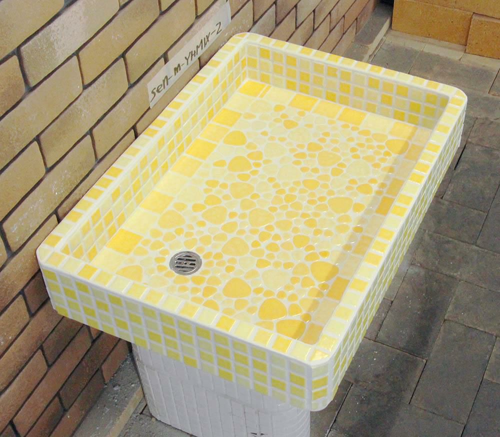 ガーデンパン ガーデンシンク タイル 流し台 昭和レトロなタイル流し台