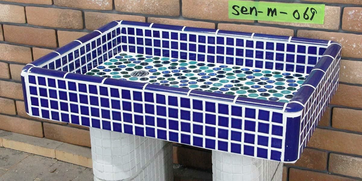 ガーデンパン ガーデンシンク タイル 流し台 昭和レトロなタイル流し台